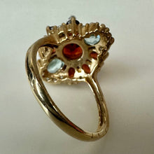 Load image into Gallery viewer, 10K Gold Garnet Topaz Ring sz 6 As-Is (3.8g)
