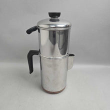 Load image into Gallery viewer, Vintage Revere Ware 6 Cup Stainless Copper Bottom Drip Coffee Maker Pot USA (12")
