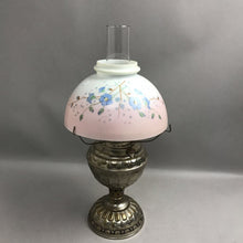 Load image into Gallery viewer, Antique The Express #2 Oil Lamp w/Painted Milk Glass Shade (20")
