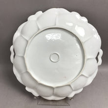 Load image into Gallery viewer, Antique Porcelain Pink, Yellow, &amp; Red Two-Handled Cake/Sandwich Plate (11")

