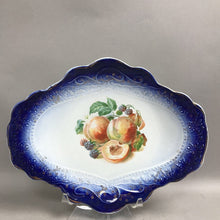 Load image into Gallery viewer, La Francaise Flow BLue Plate - Peaches &amp; Berries (~11.5x9)
