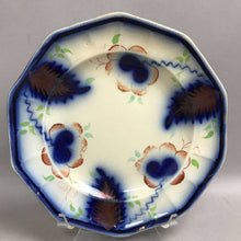 Load image into Gallery viewer, Stafforshire Gaudy Welsh Plate Flow Blue Plate (As-Is) (~8 3/8)
