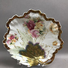 Load image into Gallery viewer, RS Prussia Hand-Painted Roses Leaf Bowl (2x9x9)
