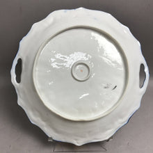 Load image into Gallery viewer, Antique Gaudy Welsh/Flow Blue Handled Serving Plate (~10.25)
