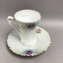 Load image into Gallery viewer, RS Prussia Floral Demitasse Cup &amp; Saucer (~3.25x4.5)

