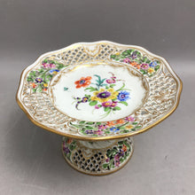 Load image into Gallery viewer, Schumann Porcelain Compote, Dresden Flowers (4x6x6)
