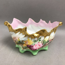Load image into Gallery viewer, Porcelain Bowl, Pink &amp; Yellow Flowers (3.5x6x4)
