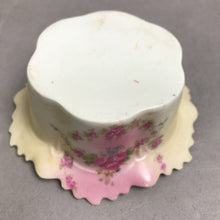 Load image into Gallery viewer, Antique Porcelain Green/Gold/Pink Floral Small Bowl (1.5x4x4)
