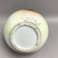 Load image into Gallery viewer, Antique Porcelain Green/Gold/Pink Roses Porcelain Vase (6.5")
