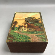 Load image into Gallery viewer, Antique Wood Letter Box (8x5.75x3.5)
