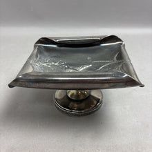 Load image into Gallery viewer, Aurora Calling Co. Silverplate Calling Card Receiver Pedestal Tray (3.5x6.5x5)
