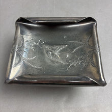 Load image into Gallery viewer, Aurora Calling Co. Silverplate Calling Card Receiver Pedestal Tray (3.5x6.5x5)
