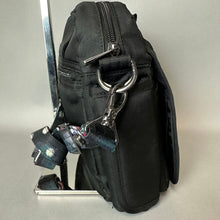 Load image into Gallery viewer, Lug Black Quilted RFID Flapper Crossbody Bag Purse (9x8x3")
