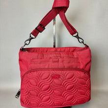 Load image into Gallery viewer, Lug Red Quilted Samba Crossbody Bag Purse (9x12x4")
