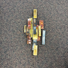 Load image into Gallery viewer, MCM Abstract Copper &amp; Metal Wall Art (36x19)
