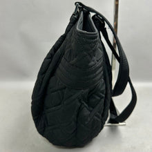 Load image into Gallery viewer, Vera Bradley Black Quilted Glenna Satchel Purse (12x15x5")
