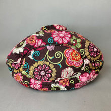 Load image into Gallery viewer, Vera Bradley Brown Multicolor Mod Floral Quilted Shoulder Bag Purse (11x14x5")
