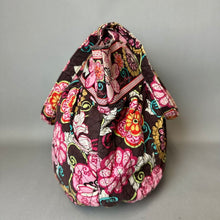 Load image into Gallery viewer, Vera Bradley Brown Multicolor Mod Floral Quilted Shoulder Bag Purse (11x14x5")
