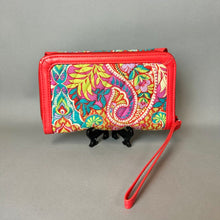 Load image into Gallery viewer, Vera Bradley Red Multicolor Print Ultimate Wristlet Wallet Clutch Purse (5x8")
