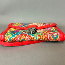 Load image into Gallery viewer, Vera Bradley Red Multicolor Print Ultimate Wristlet Wallet Clutch Purse (5x8")
