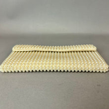 Load image into Gallery viewer, Vintage Faux Pearl Beaded Rhinestone Envelope Clutch Purse (4x7")
