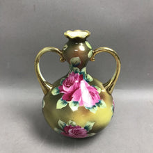Load image into Gallery viewer, Vintage Hand Painted Nippon Double Handled Vase (8")

