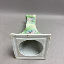 Load image into Gallery viewer, O&amp;EG Royal Austria Green/Floral Candlestick Holder (8")
