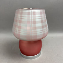 Load image into Gallery viewer, Pink Battery-Powered Satin Glass Accent Lamp (7.25")
