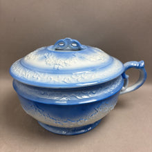Load image into Gallery viewer, Vintage W.H. Grindley &amp; Co. Blue Ceramic Chamber Pot England (5x8)
