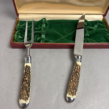 Load image into Gallery viewer, Vintage Hoffritz 2-Piece Carving Set w/ Box (11"; 9.5")
