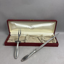 Load image into Gallery viewer, Hoffritz Stainless Steel Knife &amp; Fork Carving Set (16.5"; 11")
