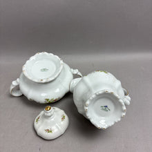 Load image into Gallery viewer, Johann Haviland Moss Rose Cream Pitcher &amp; Sugar Bowl Set (5.5")
