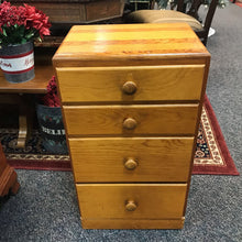 Load image into Gallery viewer, Pine Nightstand / Cabinet 4 Drawer (29x16x11)
