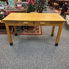 Load image into Gallery viewer, Oak Work Desk w/2 Drawers (30x54x25)
