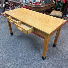 Load image into Gallery viewer, Oak Work Desk w/2 Drawers (30x54x25)

