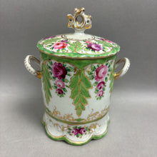 Load image into Gallery viewer, Antique Porcelain Condensed Milk Container Holder w/ Lid (6")
