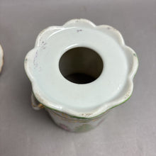 Load image into Gallery viewer, Antique Porcelain Condensed Milk Container Holder w/ Lid (6")

