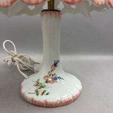 Load image into Gallery viewer, Vintage Antonio Zen AZ Nove Italy Hand Painted Porcelain Bedside Lamp (11")
