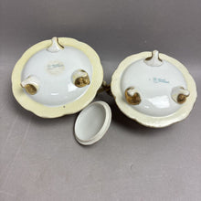 Load image into Gallery viewer, Nippon Hand-Painted Roses Cream Pitcher &amp; Sugar Bowl Set (~3.25")
