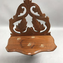 Load image into Gallery viewer, Vintage Carved Wooden Wall Shelf (14x9)AS IS
