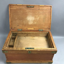 Load image into Gallery viewer, Antique Wooden Builder's Tool Chest (16x8x9)
