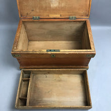Load image into Gallery viewer, Antique Wooden Builder's Tool Chest (16x8x9)

