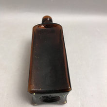 Load image into Gallery viewer, Antique W &amp; A Gilbey Amber Glass Spirit Bottle (9")
