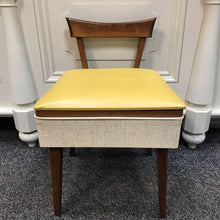 Load image into Gallery viewer, Vintage Mid-Century Modern Sewing Machine Chair with Box Storage (24x17x18)
