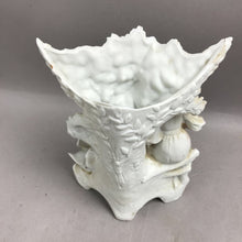 Load image into Gallery viewer, Vintage Porcelain Girl with Swan Vase (8")
