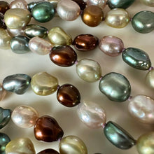 Load image into Gallery viewer, Honora Freshwater Pearl Earth Tones Necklace Sterling Clasp (53")
