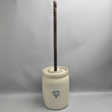 Load image into Gallery viewer, Love Field Potteries 2-Gallon Stoneware Butter Churn (~11.5x8x8)
