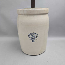 Load image into Gallery viewer, Love Field Potteries 2-Gallon Stoneware Butter Churn (~11.5x8x8)
