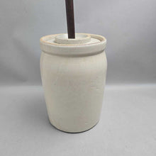 Load image into Gallery viewer, Love Field Potteries 2-Gallon Stoneware Butter Churn (~11.5x8x8)
