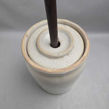 Load image into Gallery viewer, Love Field Potteries 2-Gallon Stoneware Butter Churn (~11.5x8x8)

